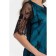Women's dress, size 42, black color, blue