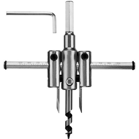 Drill adjustable "bison" 29440-120, on wood, double-cutting, D 40-120 mm, cut 1-30 mm-1