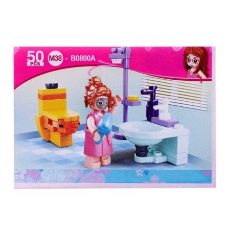 Designer "Pink Dream. Bathroom ", 50 details, in a package-2
