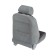 Nabbage on the front seat, velor, size 55 x 130 cm, brown, wide seat