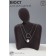 Bust for jewelry "Silhouette", 13 × 7 × 20 cm, h = 20 cm, phlock, color gray