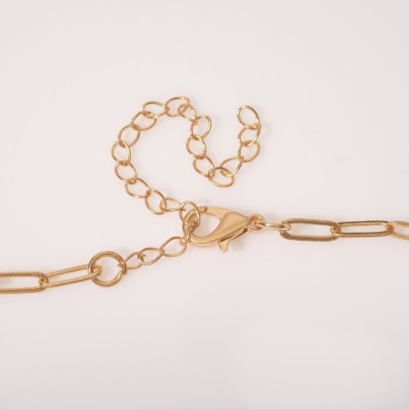 Chain "Summer" flowers, colored in gold, l = 40 cm-2