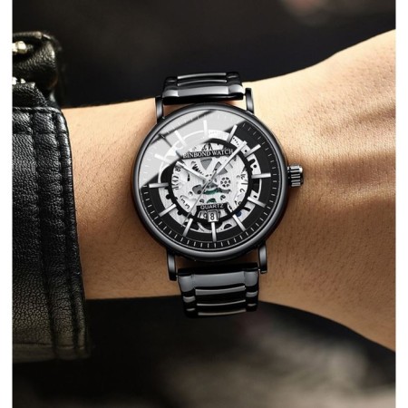 Men's wrist watches, d-4.4 cm, strap L-26 cm, 3 atm, luminous-1