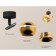 A set of rotary lamp with additional backlight by Ambrella Light, Techno, XM1105002, GU5.3, Color Gold polished, black sand