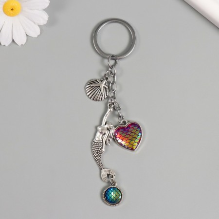 Keychain from the evil eye Metal "Little Mermaid" 9.5 cm