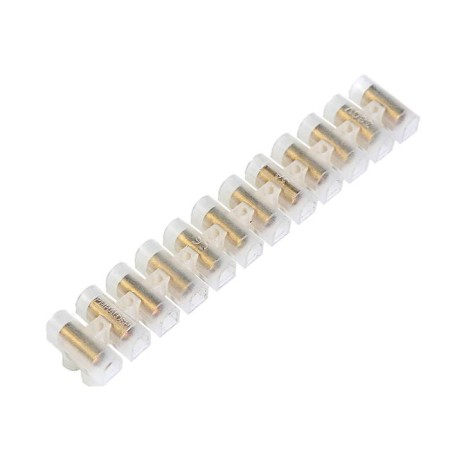 Smartbuy terminal, 12 sections, 4 mm, 3 a, polyethylene, white