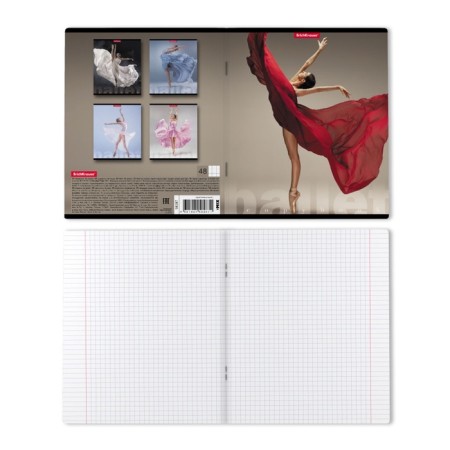 Notebook 48l Erichkrause "Ballet", matte lamination, mix-10
