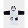 Terry robe for a boy, height 122-128 cm, white color