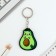 Acrylic key a keychain "Avocado", 3.5 x 10 cm