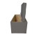 Puff with a lid and weighting, 800 × 400 × 420 mm, bingo velor, stone color