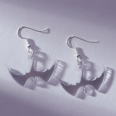 Earrings "Daimon" 3 x 1.5 cm-3