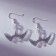 Earrings "Daimon" 3 x 1.5 cm