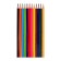 Color pencils 12 colors "School of Creativity", three -sided