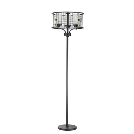 Floor lamp Indigo, 10014/3F Black. 3x40W, e27, 460x460x1680 mm, matte white color-1