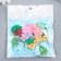 Decor for creativity plastic "Flower bush" set 8 pcs mix 2.8x3x0.7 cm