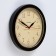 Wall clock, series: classic, D-24 cm, brown rim