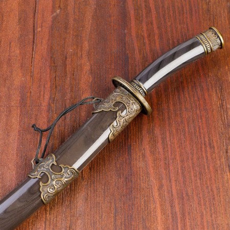 Suv. Product Katana 2V1 on a stand, scabbard wood, choco 18/23.5cm-8