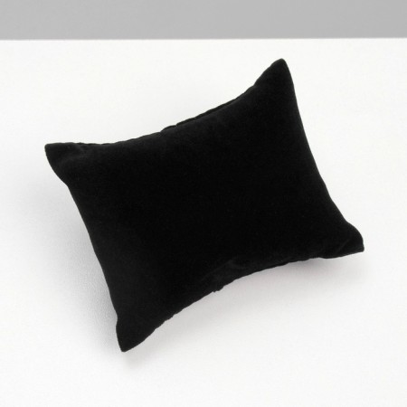 Jewelry pillow, phlock, 8 × 6 × 3.5 cm, black color-1