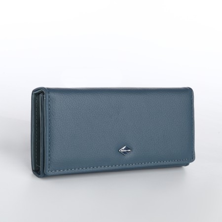 Women's wallet on a magnet, the color of dark blue