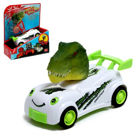 The inertial "animals" car, the head flies out when hit, mix