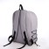Young backpack from textiles on lightning, 4 pockets, gray color