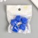 Busina silicone "polyhedron" sapphire d = 1.7 cm