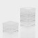 Plastic disposable form for cube buffet, 60 ml, 4.7 × 4.7 cm, transparent color