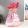 Doll Collectible Ceramics "Lady Victoria in a pink dress" 40 cm