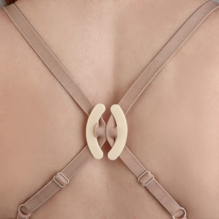 A set of fixers for straps, 4.5 × 3.4 cm, 3 pcs, black/white/beige color-2