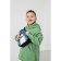 Baby backpack for the boy "Shark", on lightning, blue color