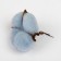 Dry flowers of cotton, set 3 pcs., Size 1 pc. 6 × 6 cm, blue color