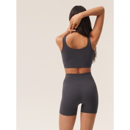 Female top in the rub on wide straps Mirey Top Spalla Larga, size 46-48, color graphite-4
