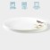 Dining plate "Field flowers", d = 23 cm, glass ceramic, white color
