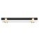 Cappio pk117 bracket handle, m/o 160 mm, black color