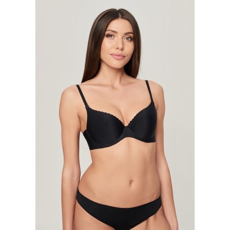 Women's bracket PEONY, size 75C, black color-1