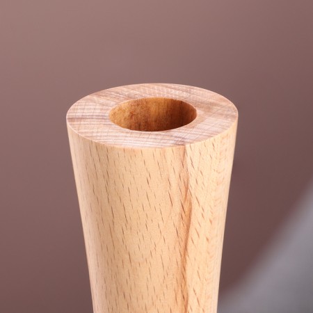 Candlestick, model No. 15, 7 x 17 cm, beech-2