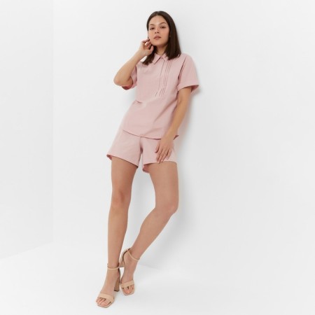 Women's costume (shirt, shorts) minku: enjoy color pink, size 46-7