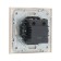 Socket with USB-A + usb-C connectors, 2.1 A, 5V, TOT MATTE GLASS, hidden, glass, beige