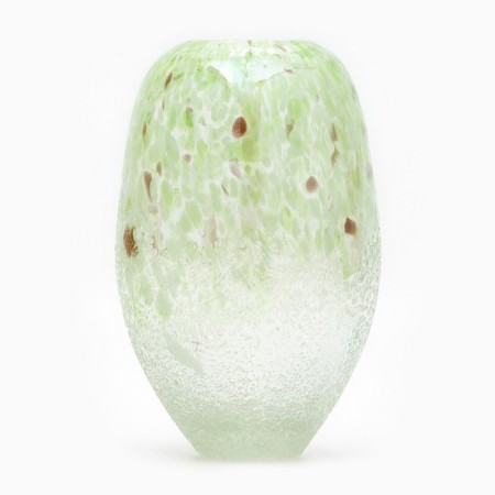 Flowers Vase "Jasmine" made of colored glass 23.5 × 15.5 × 15.5 cm