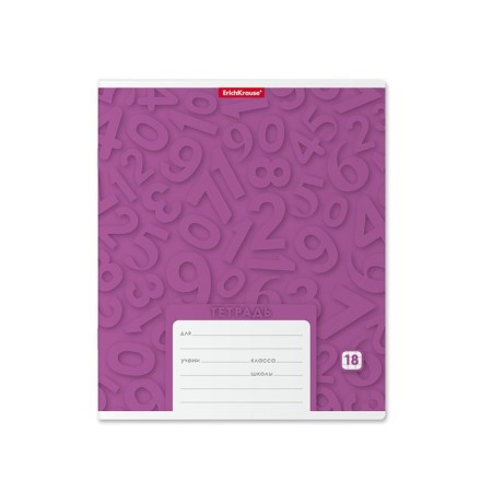 Notebook 18 sheets cell "Typographic. Figures", cardboard cover, mix-5