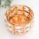 Summary Metal for 1 candle "Crystals" Circle gold 6.5x9x9 cm