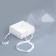 Cake box with a transparent lid, white, 17 x 17 x 15 cm