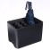 Umbrella stand, plastic, 6 round, 4 square departments, 18 × 18 × 26.5 cm, black