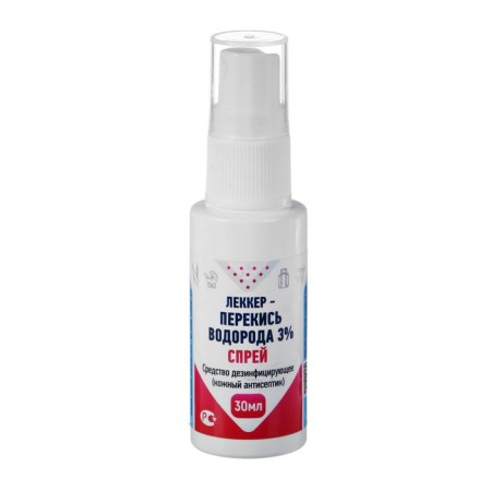 Hands Antiseptic Lekker Hydrogen peroxide, spray, 30 ml