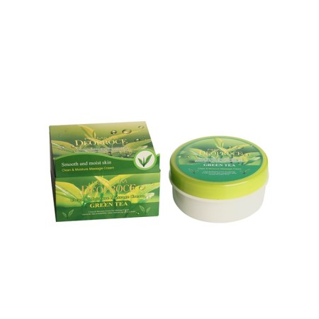 Massage cream Premium Deoproce Clean & Moisture Green Tea, 300 grams