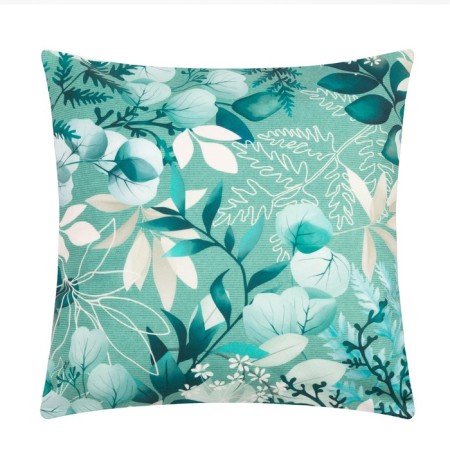 Pillowcase decorative Ethel Eucalypt 40x40 cm, velor, 100% p/e-1