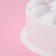 Form for mousse desserts and baking of the “pebbles”, silicone, 19.5 × 5.5 cm, white color