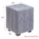 Puf Kosen, 300x300x400, velor gray