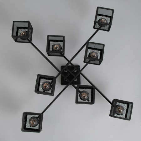Caucasus "Cube" 8x60W E27 Black 61.5x61.5, x27cm-3