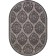 Oval Merinos Serenity carpet, size 200x400 cm, Dark Gray color
